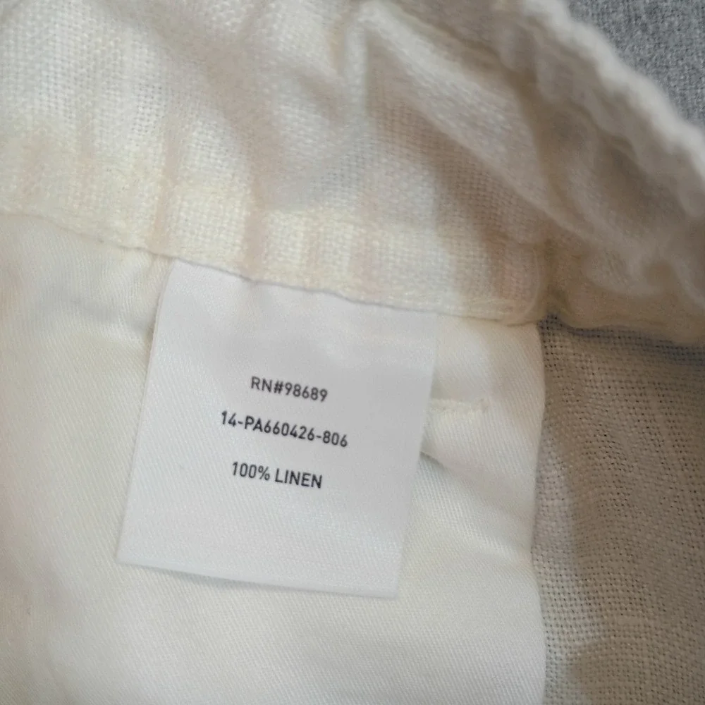 Todd Snyder Mens Linen Drawstring Shorts White XXL Coastal Casual 41 Measured